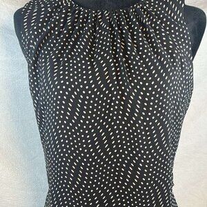 Express Tiered Polka Dot Sleeveless Dress SZ M Pretty Woman Dinner Party Wedding